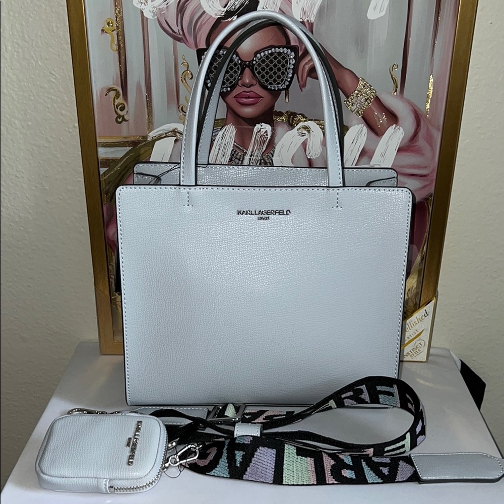 Karl Lagerfeld Crossbody Bag With A Pouch - Picture 4 of 17